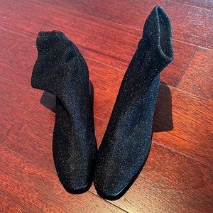 Brand new ankle boots in shiny black